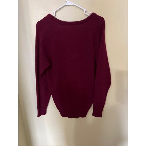 Edinburgh Woollen Mill  V-Neck Lambswool Sweater Size 38 Made In Great Britain - Picture 2 of 8